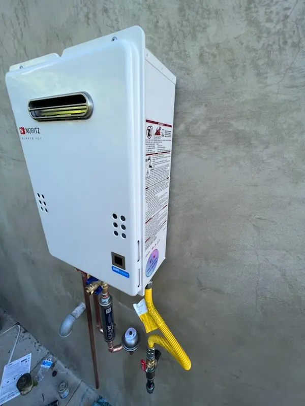 Tankless water heater installation for Jefferson Village homes